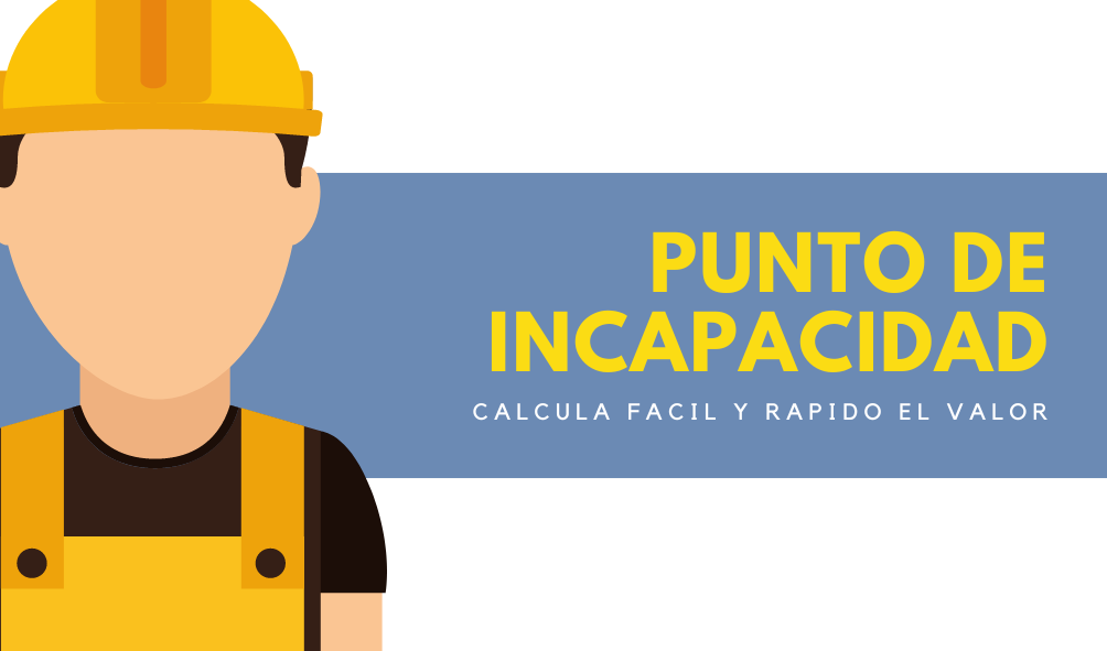 Calcula el valor del punto de incapacidad